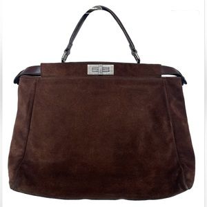 Peekaboo leather bag large FENDI